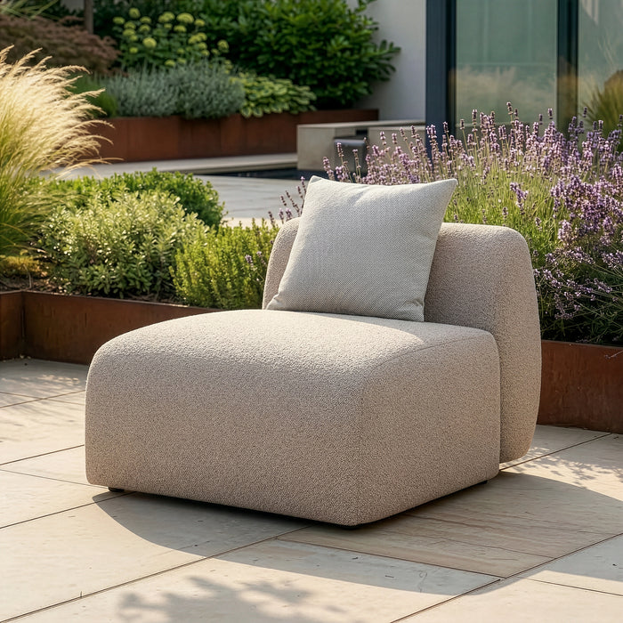 Outdoor Fabric Monte Carlo Centre Piece - Greige Boucle