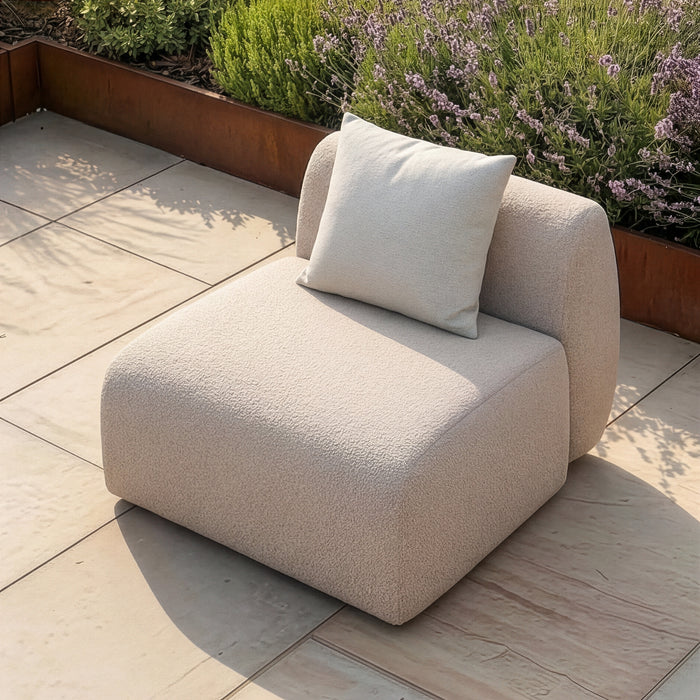 Outdoor Fabric Monte Carlo Centre Piece - Greige Boucle