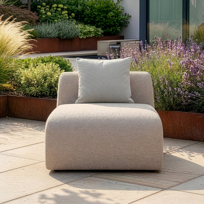 Outdoor Fabric Monte Carlo Centre Piece - Greige Boucle