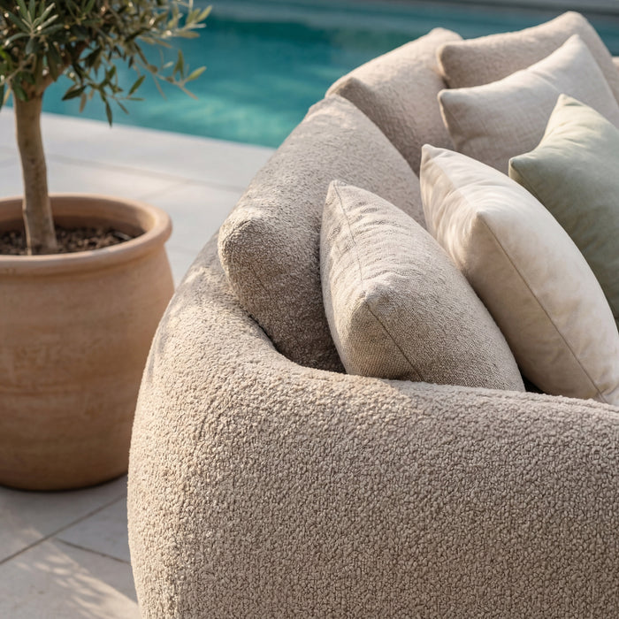 Outdoor Fabric Monte Carlo Daybed - Greige Boucle