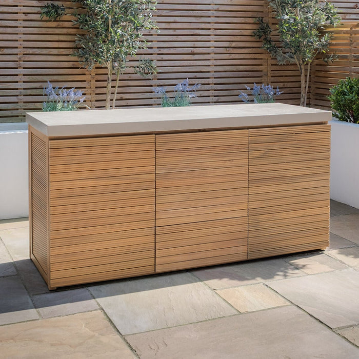 Bali Outdoor Kitchen Triple Storage Unit