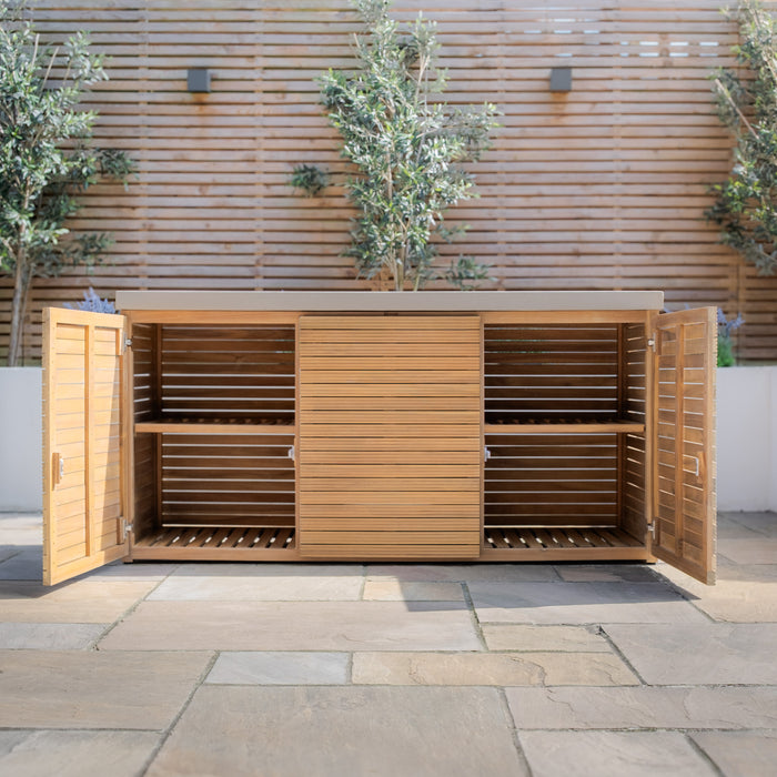 Bali Outdoor Kitchen Triple Storage Unit