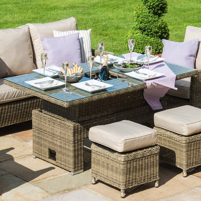 Winchester Rattan Rising Table with Ice Bucket (Table Only)