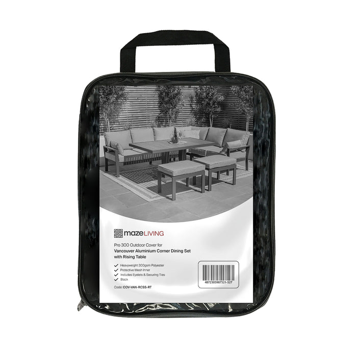 Pro 300 Outdoor Furniture Cover for Vancouver Aluminium Large Corner Dining Set with Rising Table