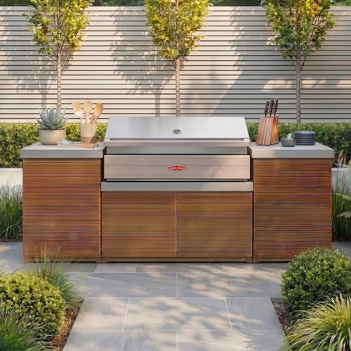 Bali Outdoor Kitchen Storage Units with Beefeater 1500 Series BBQ - Small Configuration