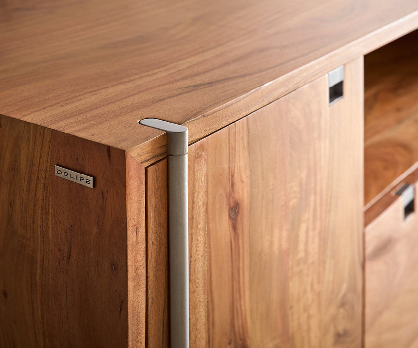 Sideboard Rivoro 175cm Acacia Wood Natural 2 Doors 1 Drawer 1 Compartment