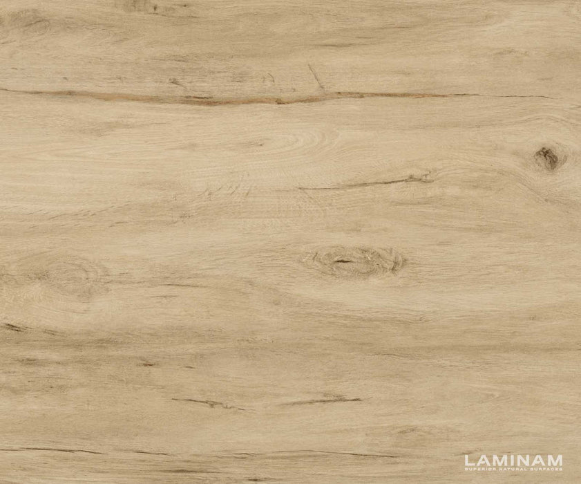 Extendable Dining Table Aurora 180-220x100cm Ceramic Sabbia Oak-Look W-Frame Titanium