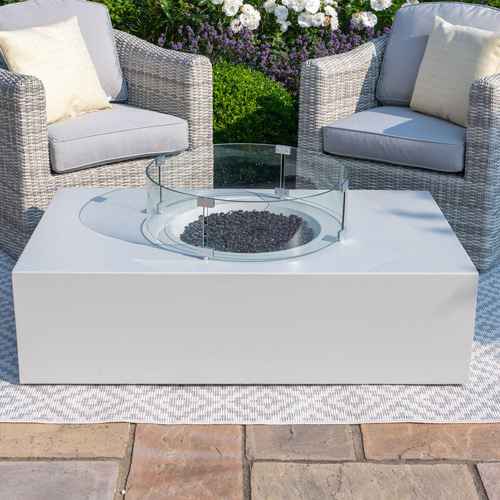 Rectangular Gas Fire Pit Coffee Table