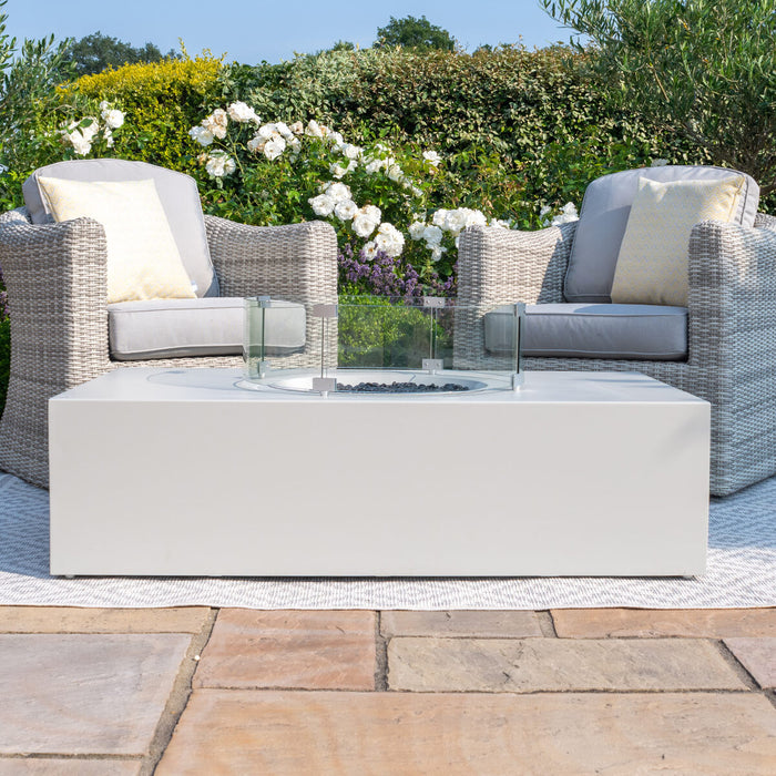 Rectangular Gas Fire Pit Coffee Table