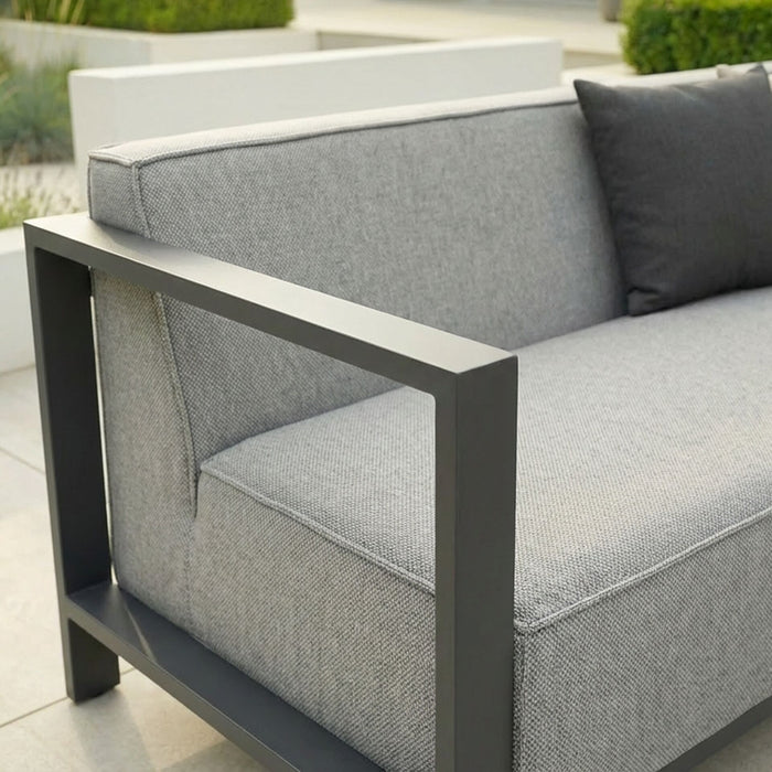 Outdoor Fabric Ibiza 3 Seat Sofa Set With Square Coffee Table