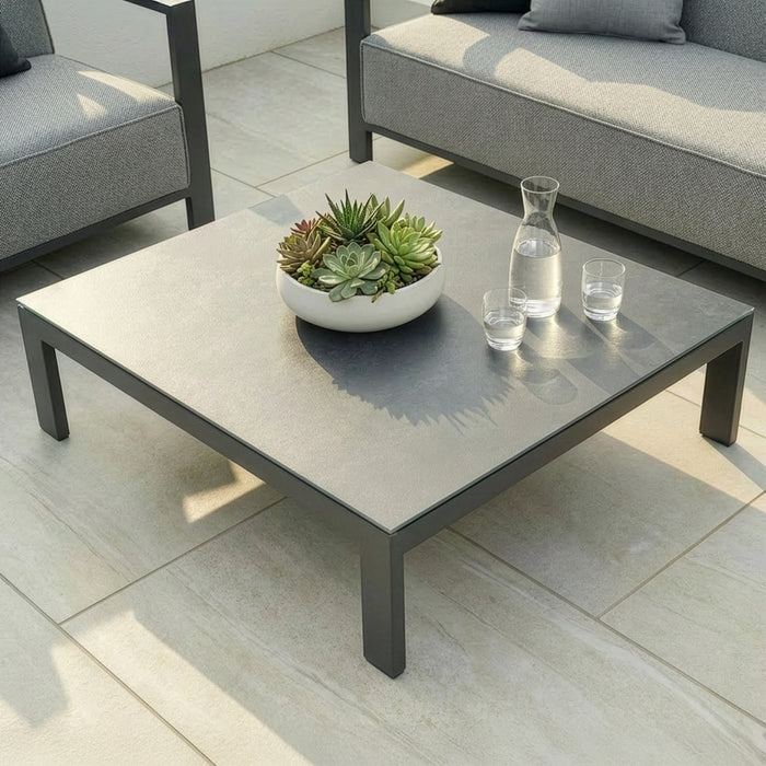 Outdoor Fabric Ibiza 3 Seat Sofa Set With Square Coffee Table