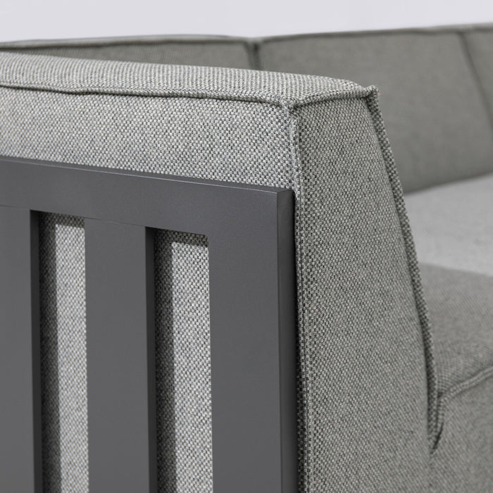 Outdoor Fabric Ibiza Large Corner Sofa Set With Square Coffee Table