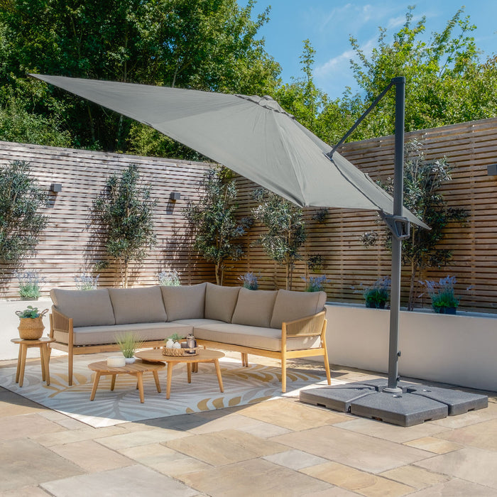 Helios 3mx3m Square Rotating Cantilever Parasol