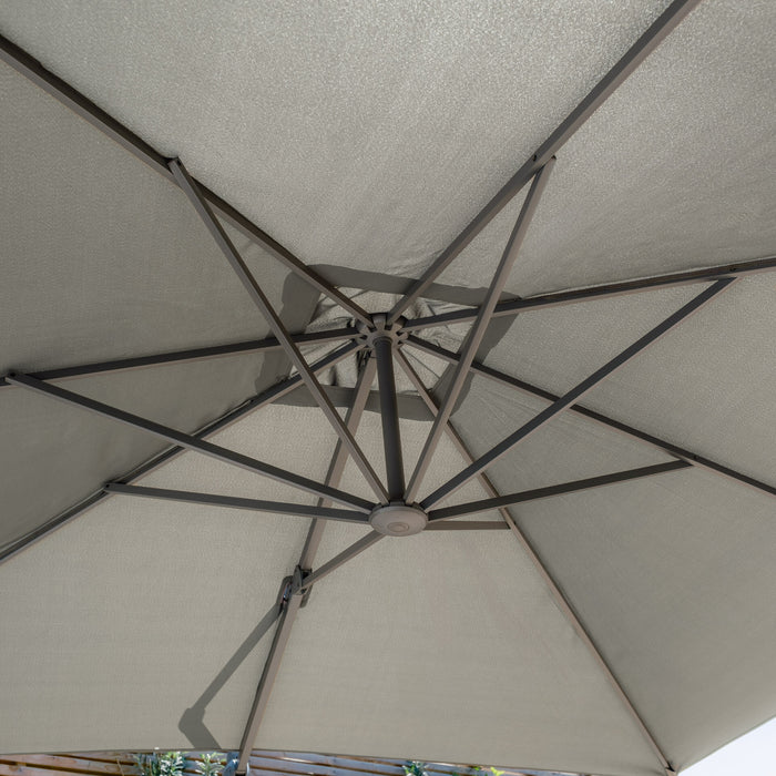 Helios 3mx3m Square Rotating Cantilever Parasol