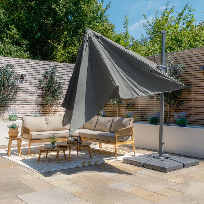 Helios 3mx3m Square Rotating Cantilever Parasol