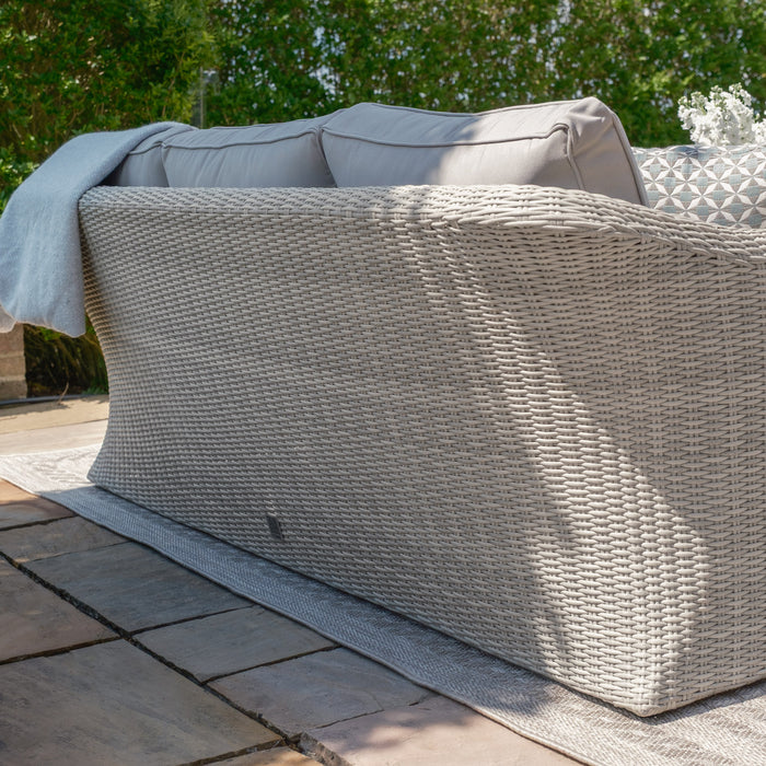 Oxford 3 Seat Rattan Sofa Set - Ceramic Glass