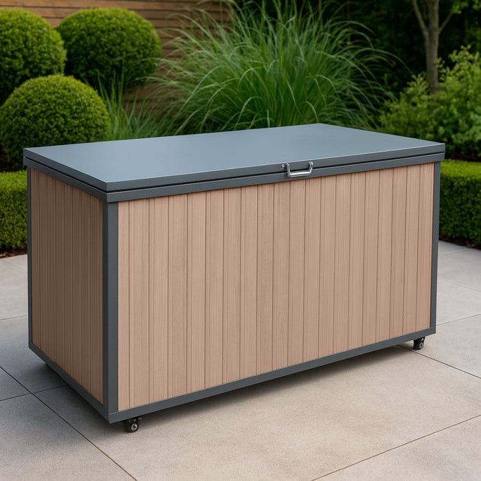 Aluminium Storage Box - Wood Effect