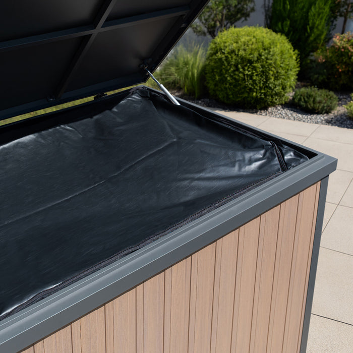 Aluminium Storage Box - Wood Effect