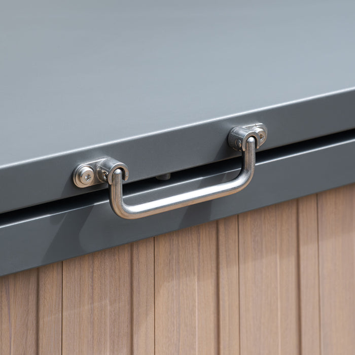 Aluminium Storage Box - Wood Effect