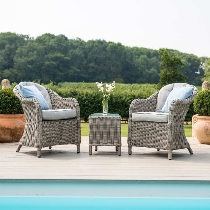 Oxford 3 Piece Rattan Bistro Set