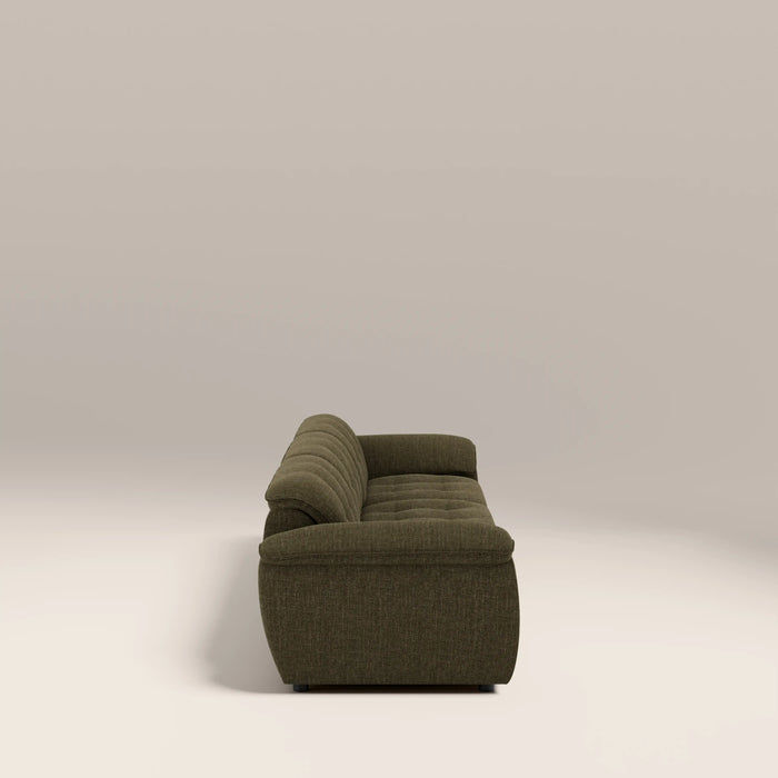 Bamba 3 Seater Sofa | Olive Green Velvet Chenille