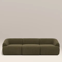 Malmo 3 Seater Sofa | Olive Green Velvet Chenille
