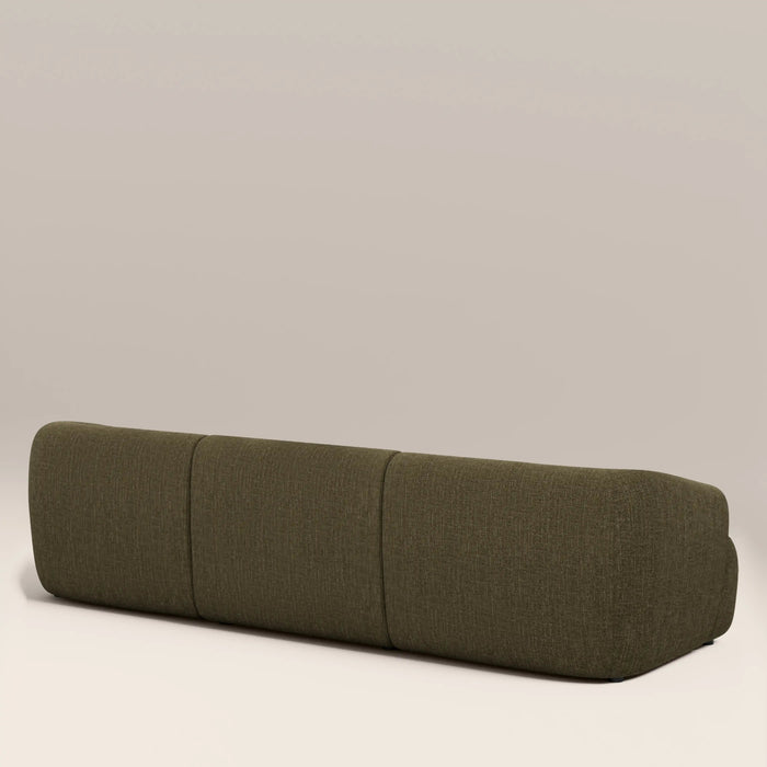 Malmo 3 Seater Sofa Olive Green Velvet Chenille