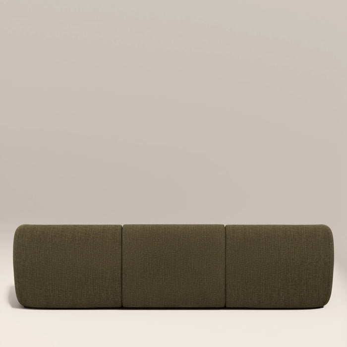 Malmo 3 Seater Sofa Olive Green Velvet Chenille