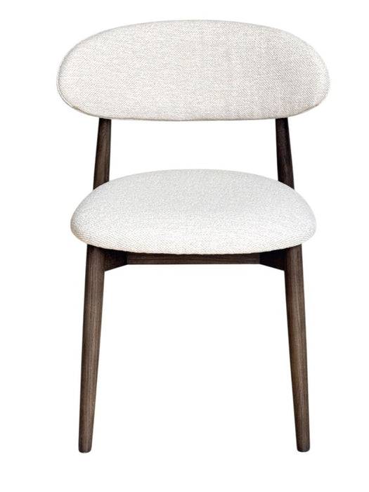 Light Dakota 220cm Mango Wood Dining Table & 8 Scandi Cream Boucle Oak Dining Chair - In Stock