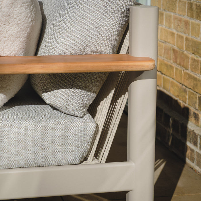 Sicily Rope Weave Small Corner Sofa Set