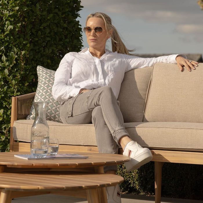 Porto Rope Weave 3 Seat Sofa (Sofa Only)
