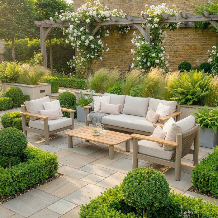 Sicily Rope Weave 3 Seat Sofa with Armchairs