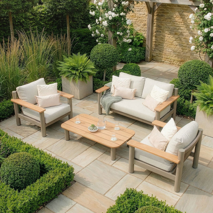 Sicily Rope Weave 2 Seat Sofa with Armchairs