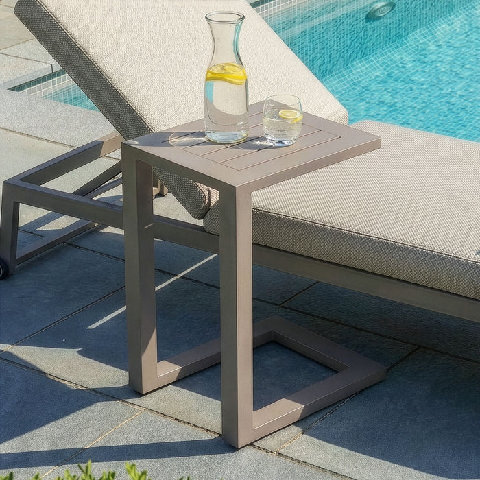 Outdoor Fabric Aluminium Side Table