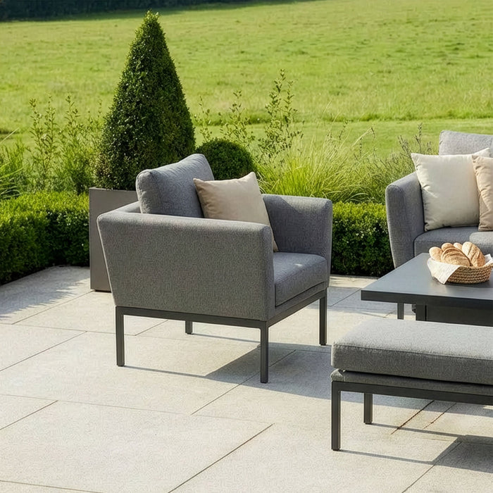 Outdoor Fabric Pulse 3 Seat Sofa Set with Rising Table