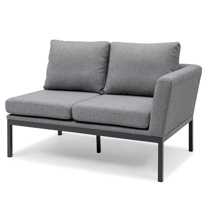 Outdoor Fabric Pulse Deluxe Square Corner Dining Set with Rising Table