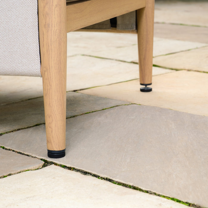 Burford Aluminium Lounge Chair - Almond