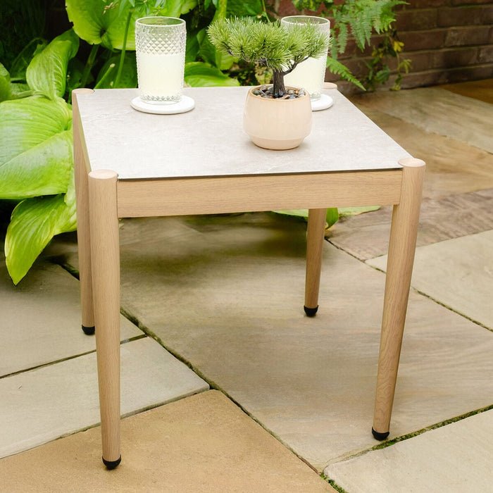Burford Aluminium Square Side Table
