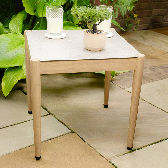 Burford Aluminium Square Side Table