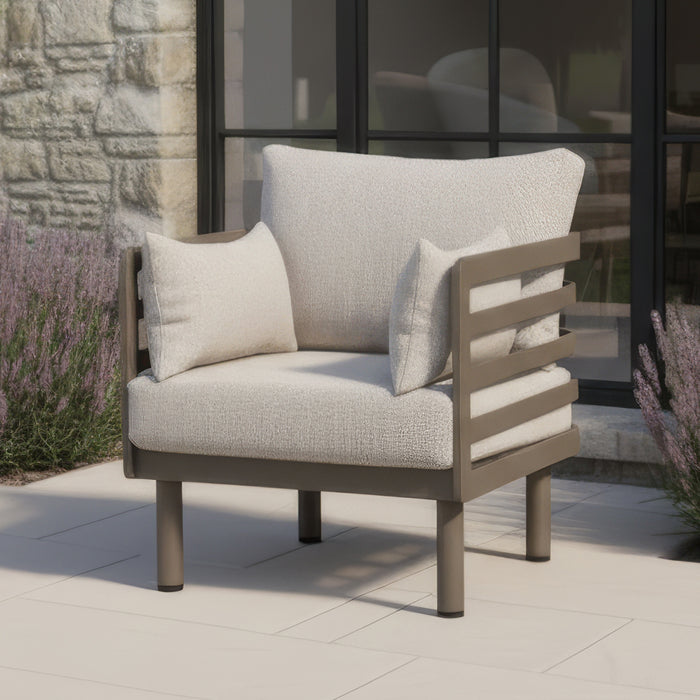 Metro Aluminium Garden Armchair - CafÃ© Almond