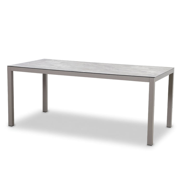 Montreal Aluminium 6 Seat Rectangular Garden Dining Set - Cool Linen