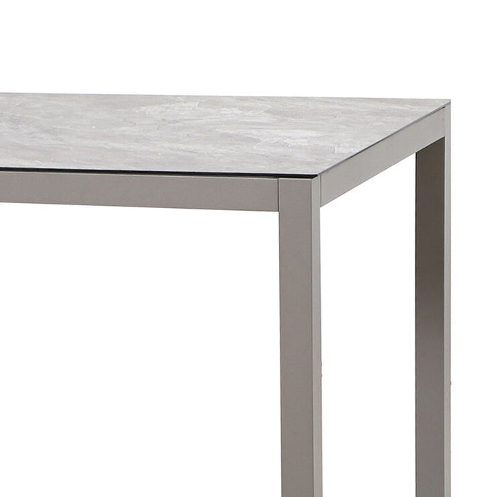 Montreal Aluminium 6 Seat Rectangular Garden Dining Set - Cool Linen