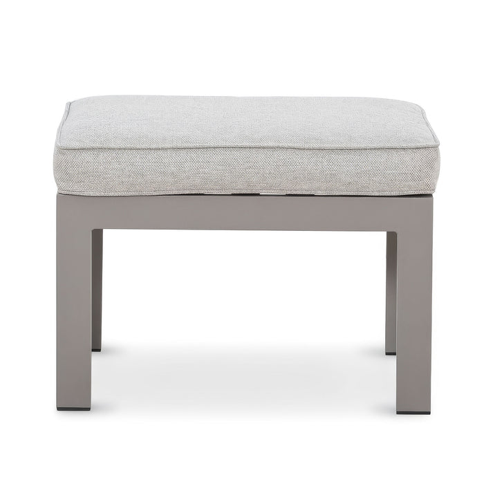 Montreal Aluminium 3 Seat Garden Sofa Set with Rectangular Coffee Table - Cool Linen