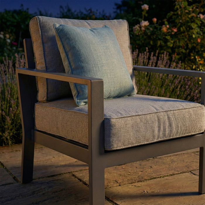 Montreal Aluminium Garden Armchair - Cool Linen