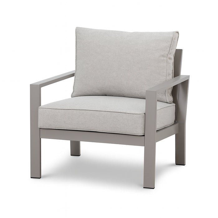 Montreal Aluminium Garden Armchair - Cool Linen