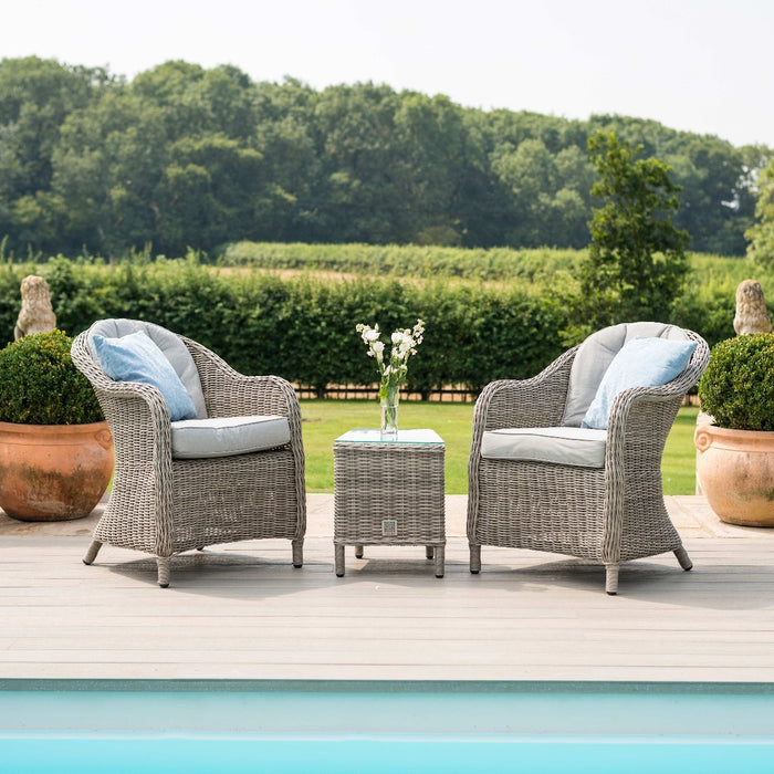Oxford 3 Piece Rattan Bistro Set