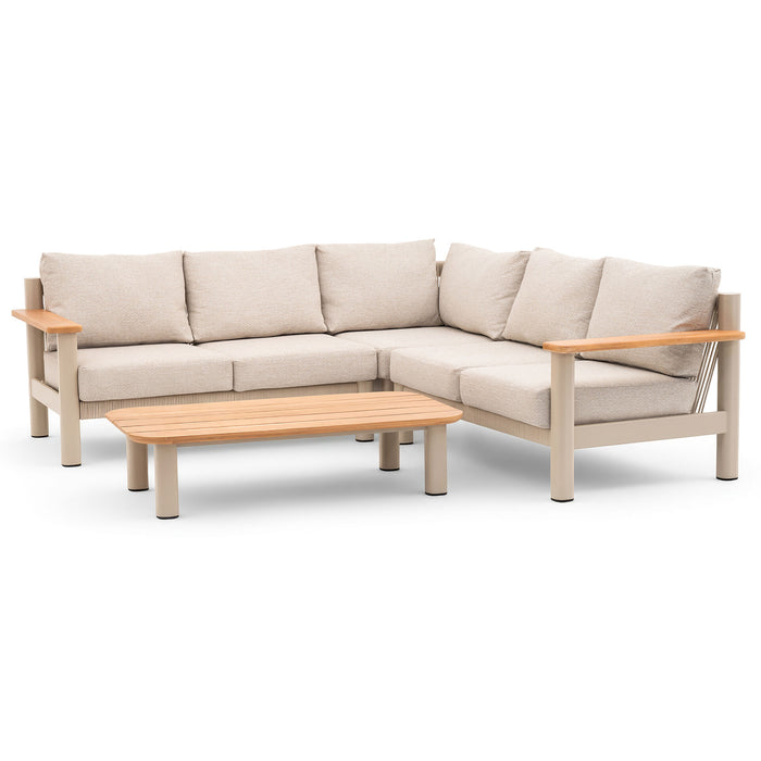 Sicily Rope Weave Small Corner Sofa Set