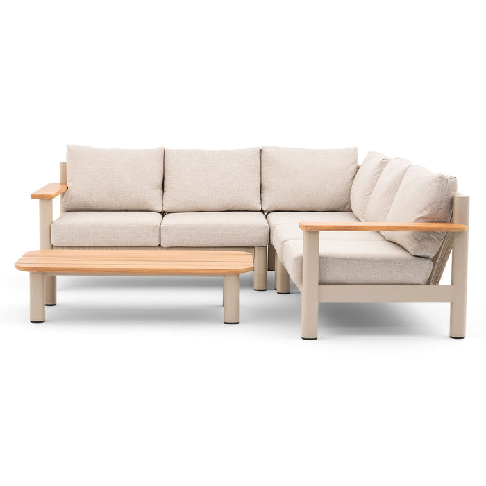 Sicily Rope Weave Small Corner Sofa Set