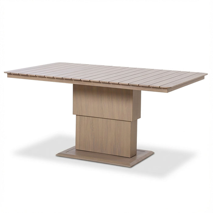 Havana Rope Weave Large Corner Dining Set with Rectangular Rising Table & Footstools