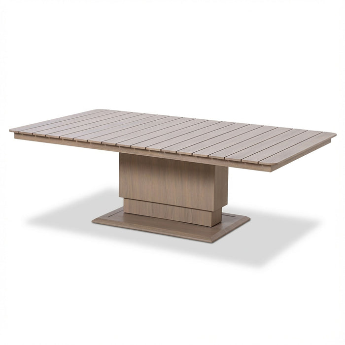 Havana Rope Weave Large Corner Dining Set with Rectangular Rising Table & Footstools